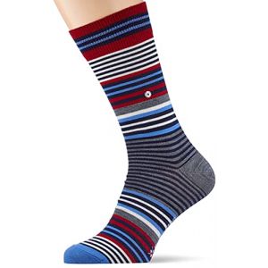 Burlington Des Chaussettes Stripe EU 40-46 Grey / Blue / Red