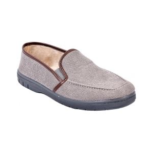 Image de Ozabi Chaussons CHARENTAISE Homme Pantoufle PREMIUM MU9986 GRIS