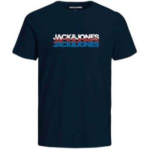 Jack & Jones Jjcyber Tee SS Crew Neck T-Shirt, Blazer Bleu Marine, S Homme