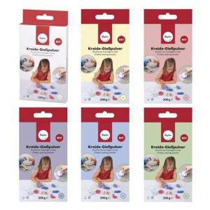 Rayher Poudre de moulage pour fabriquer ses craies - 6 couleurs