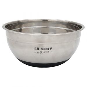 Cook Concept KU6771, Bol mélangeur antidérapant Ergonomique, idéal pour mélanger et Servir, Facile à Nettoyer, capacité généreuse, Design Moderne, Taille 26 cm, Couleur Gris/Noir