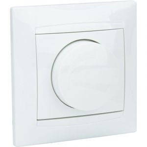 Zenitech Variateur rotatif encastré 200W Zyna - Blanc