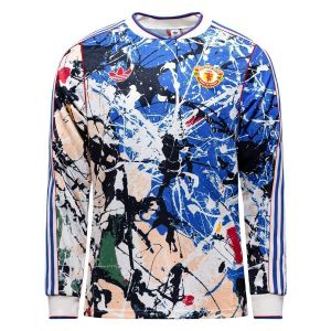 Adidas Originals Manchester United x The Stone Roses LS Shirt, bleu - Taille M