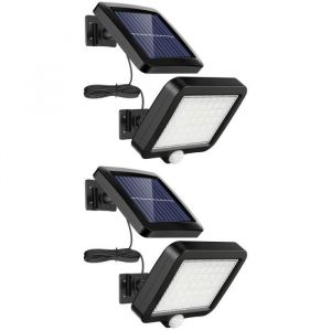 Optex PROJECTEUR SOLAIRE LED 400 LUMENS + Panneau solaire avec d&eacute;tecteur garage fa&ccedil;ades porches IP44.