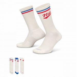 Nike Trois paires de chaussettes everyday plus crew blanc