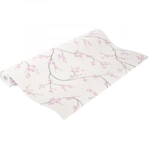 Superfresco Easy Papier Peint Intiss&eacute; Bailey 1005 x 52cm Rose, blanc