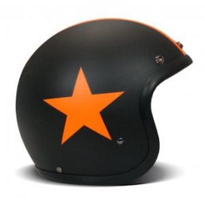 Dmd Casques Jet Vintage Star Orange