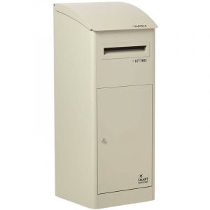 Smart parcel box - Boîte aux lettres et colis à couvercle incliné Extra-Large Beige