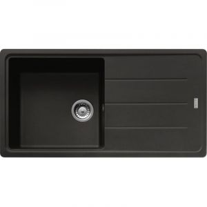 Franke &Eacute;vier de cuisine &agrave; encastrer 1 cuve Noir anthracite 97 x 50 cm avec &eacute;gouttoir r&eacute;versible