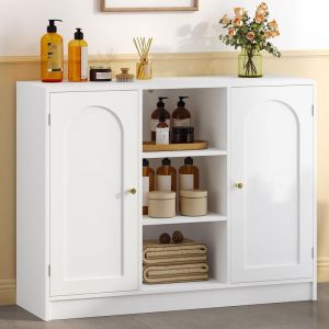 Meuble de Salle de Bain,Armoire de Cuisine et 3 &Eacute;tag&egrave;res Ouvertes