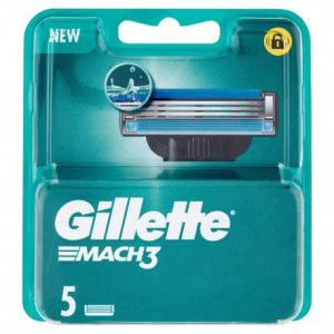 Gillette Mach3 Per Rasoio A 3 Lame Confezione Da 5 Lamette