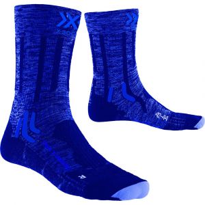 X-Socks Trek X Merino Chaussette Mixte Adulte, Lake Blue Mélange/Dolomite Grey, FR : S