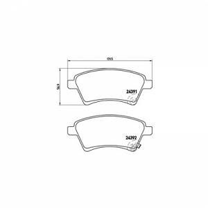 Image de Brembo 4 plaquettes de frein P23105