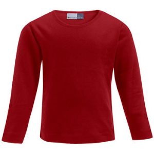 Image de Promodoro T-shirt Manches Longues Enfants, 140, rouge feu