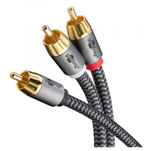Goobay Câble audio 1 RCA mâle - 2 RCA mâles 2 m