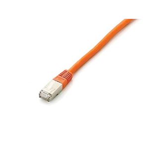 Equip Cordon de raccordement - RJ-45 (M) pour RJ-45 (M) - 3 m - SFTP - CAT 6a - IEEE 802.5 - moul&eacute;, bloqu&eacute; - orange