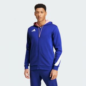adidas Sweat à Capuche Team France Homme - Blue, Blue - Taille S