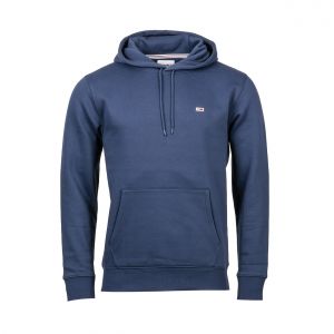 Tommy Jeans TJM Regular Fleece Hoodie Sweater, Bleu Marine, L Homme