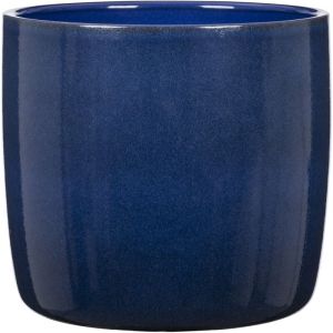 Scheurich Solido. Pot de fleurs en céramique. Couleur : Bleu mystique. 21.2 cm de diamètre. 19.3 cm de haut. 5.6 l Vol