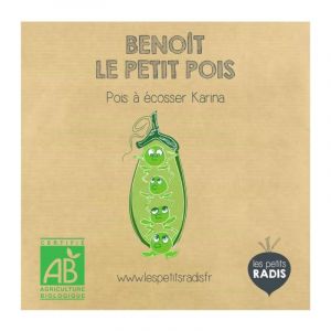 Mini kit de graines BIO de Benoît le petit pois