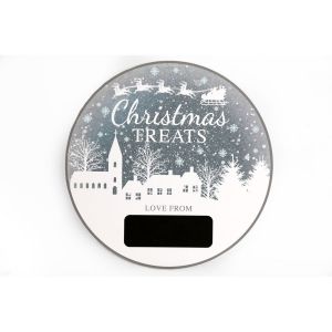 Heart of the Home Calendrier de l'Avent rond Christmas Ice - Argent