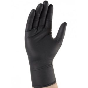 Singer Fr&egrave;res Gant fin nitrile noir -bo&icirc;te distributrice de 100 gants- t09