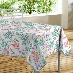 Image de Nappe rectangle PVC rbella blanc