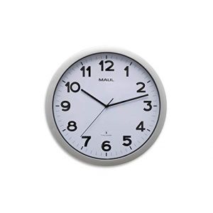 Maul Horloge murale radioguid&eacute;e step, argent
