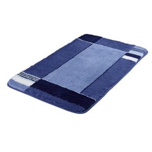 Kleine Wolke 7258769225 Padova Tapis de bain Bleu marine 70 x 120 cm