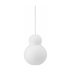 Normann Copenhagen Abat-jour Puff Bubble / Papier de riz - Ø 35 x H 50 cm blanc en papier