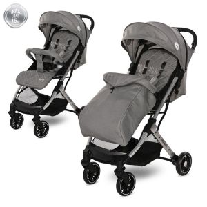 Lorelli Poussette Compacte légère bébé Pliable/ Fiorano Ultra Compacte gris