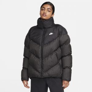 Nike Windpuffer Grid Padded Jacket - Black/White, Black/White - Taille XS