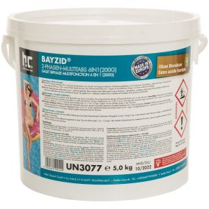 Höfer Chemie Galets de chlore multifonctions biphase 6en1 (200g) 1x5kg