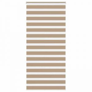 VidaXL Store zèbre marron sable largeur du tissu 110,9 cm polyester