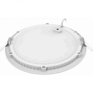 Aric FLAT CCT Downlight plat rond fixe blanc 110DEG LED 12W 770lm 30004000K CCT - Blanc