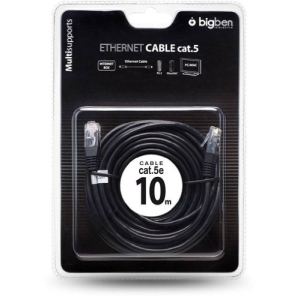 Image de Bigben MFACA003 - Câble Ethernet Cat 5E 10 m pour PC/Mac/PS3/Xbox 360/Wii