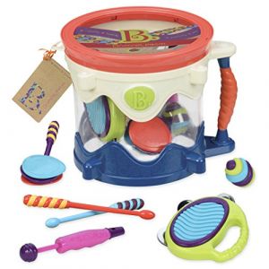 Image de B Toys B. toys by Battat - B. Drumroll - Toy Drum Set (Includes 7 Percussion Instruments for Kids)