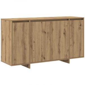 VidaXL Buffet en chêne Chêne artisanal Bois composite 135 x 41 x 75 cm