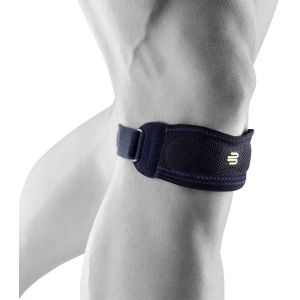 Image de Bauerfeind Sports Knee Straps, noir/bleu L Manchettes & jambi&egrave;res running