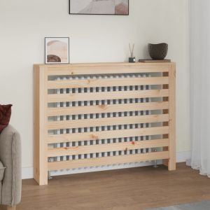 VidaXL Cache-radiateur 108,5x19x84 cm Bois massif de pin Marron