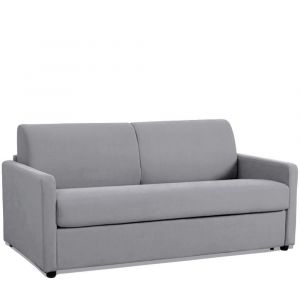 Italian Spirit Canapé DAY mono assise convertible système EXPRESS 140cm matelas 14cm gris silver