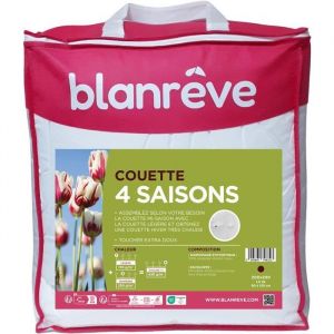 Blanr&ecirc;ve Couette - 200 X 200 Cm - 4 Saisons - 420 G/m&sup2; - Blanc