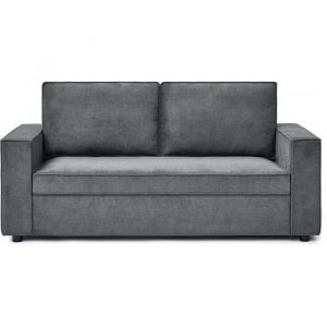 Habitat et Jardin Canapé convertible express tissu gris 3 places