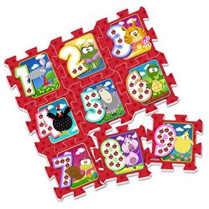 Stamp Tapis puzzle en mousse Chiffres et Animaux