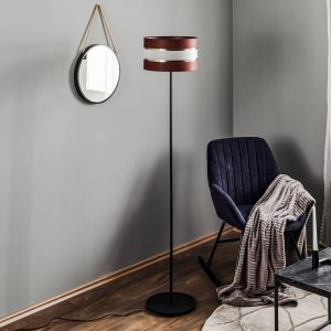 Lampadaire HELEN 1xE27/60W/230V marron/noir/doré