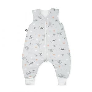 Julius Zöllner Jumper Combinaison en Jersey - Rembourrage Chaud - 2,5 tog - Lavable à 60 °C - Fabriqué en Allemagne - Certifié Öko-Tex Standard 100 - Gris Savane - Taille 80