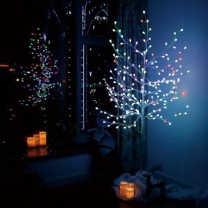CCLIFE Arbre Lumineux LED de Noël 180cm 200 LED Multicolores avec Fonction Mémoire