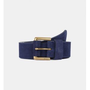 Ralph Lauren Ceinture en cuir suède Bleu Polo - Couleur Bleu - Taille XL
