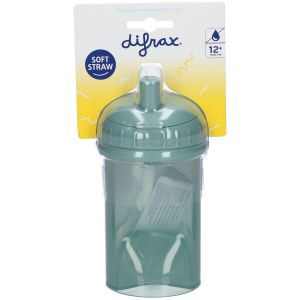Difrax Gobelet &agrave; Paille Anti Fuites Sage