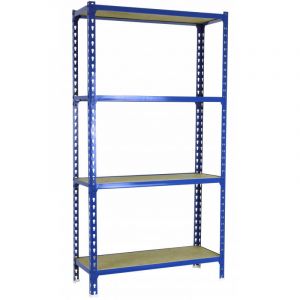Étagère métallique bleue 4 niveaux Maderclick Megaplus SimonRack